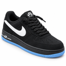 Nike Air Force F1 Black Sky Blue — vista de estúdio 6