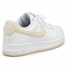 Nike Air Force F1 Branco Creme - traseira
