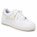 Nike Air Force F1 Branco Creme - frente direita