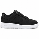 Nike Air Force F1 Nobuck Preto - lateral