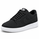 Nike Air Force F1 Nobuck Preto - frente esquerda
