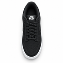 Nike Air Force F1 Nobuck Preto - vista superior