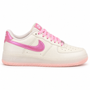 Nike Air Force Branco/Rosa — vista lateral