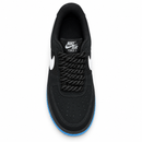 Nike Air Force Nobuck Black Sky Blue - vista superior