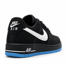 Nike Air Force Nobuck Black Sky Blue - vista traseira