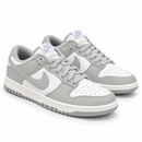 Nike Dunk Low Pro Luxo Cinza Branco - par