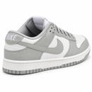 Nike Dunk Low Pro Luxo Cinza Branco - traseira
