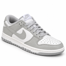 Nike Dunk Low Pro Luxo Cinza Branco - frente direita