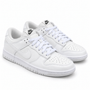 Nike Dunk Low Pro Luxo Branco - par em diagonal