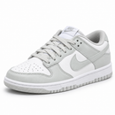 Nike Dunk Low Pro Luxo Cinza Branco - vista frontal em diagonal esquerda