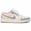 Nike Jordan Low Luxo Off/Lilás – lateral