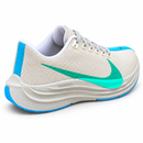 Nike Pegasus Plus Cinza/Azul/Verde – traseira em três quartos