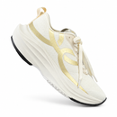 Olympikus Corre Turbo – Off-White/Gold — foto de estúdio 6
