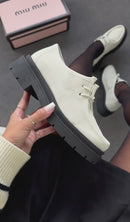 Mocassim Tratorado Miu Miu - Off