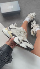 New Balance 9060 Premium - Bege/Cinza/Cafe