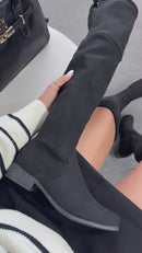 Bota Over Rasteira Cano Longo