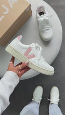 Veja V-10 - Branco/Nude