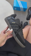 Adidas Samba OG Couro - Preto Brilho