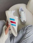 Adidas Samba OG - Branco/Azul/Vermelho