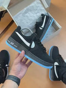 Air Force F1 - Preto/Celeste