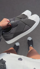 Slip on - Preto/branco