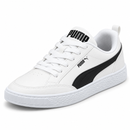 Puma Park Bilk – White Black — vista frontal em diagonal