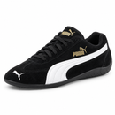 Puma Speed Cat – Black White — vista frontal em diagonal