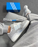 Adidas fórum low Velcro -  cinza/ azul