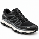 Tênis Salomon XT-6 Black/Black em estúdio, frontal direita