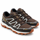 Tênis Salomon XT-6 Brown em estúdio, par