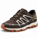 Tênis Salomon XT-6 Brown em estúdio, frontal esquerda