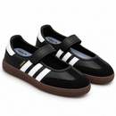 Sapatilha Adidas Samba Jane Preto — par em três quartos