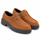 Mocassim Tratorado Miu Miu - Caramel — par em três quartos