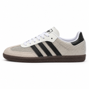 Tênis Adidas Samba OG com Brilho Branco e Preto — vista lateral