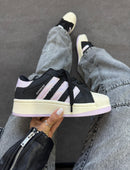 Super Star plataforma -  Preto/rosa brilho