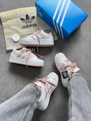 Adidas Super Star plataforma - Branco/rosê