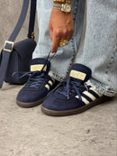 Adidas Spezial ( em couro ) - Marinho/celeste