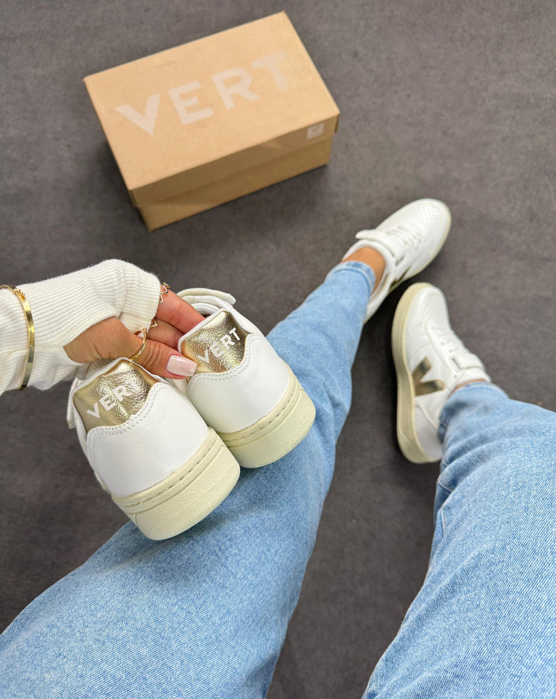 Vert V-10 Velcro - branco/ ouro